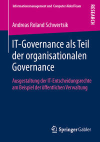 Vorderes Coverbild IT-Governance als Teil der organisationalen Governance