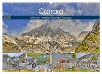 Vorderes Coverbild Carrara Marmor - weißes Gold der Toscana (Wandkalender 2025 DIN A2 quer), CALVENDO Monatskalender