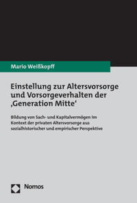Vorderes Coverbild Einstellung zur Altersvorsorge und Vorsorgeverhalten der ‚Generation Mitte‘