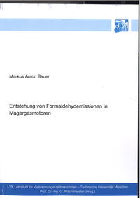 Vorderes Coverbild Entstehung von Formaldehydemissionen in Magergasmotoren