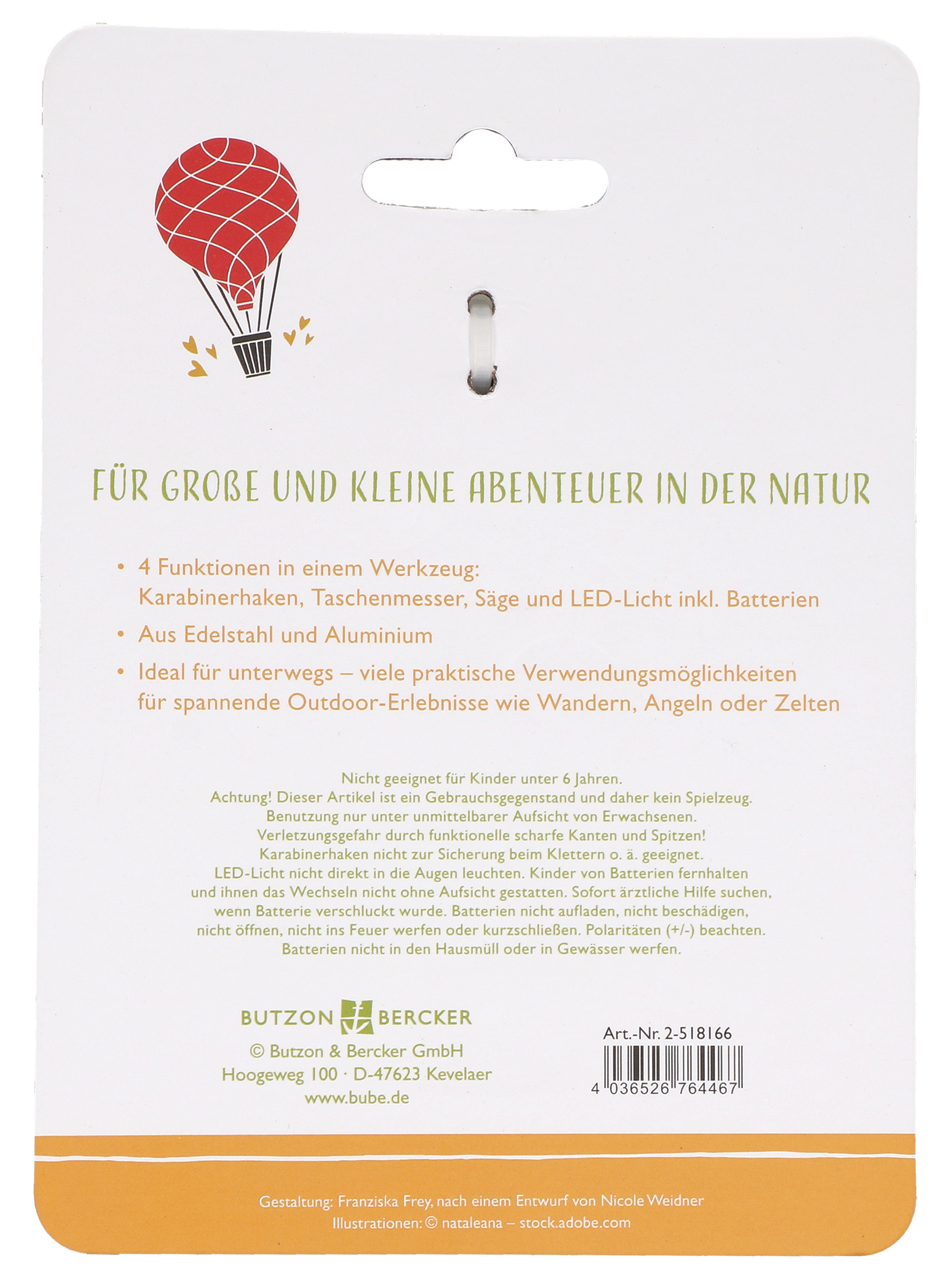 Rückseitencover Gottes bunte Welt entdecken