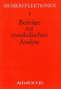 Vorderes Coverbild Beiträge zur musikalischen Analyse
