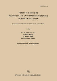 Vorderes Coverbild Kristallisation der Hochpolymeren