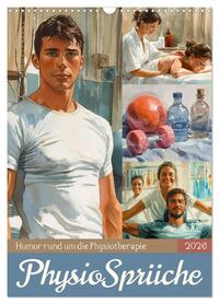 Vorderes Coverbild Physiosprüche (Wandkalender 2026 DIN A3 hoch), CALVENDO Monatskalender