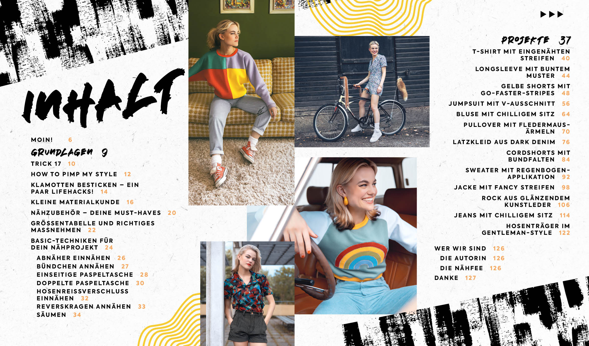 Beispielinhalt (Bild) Nähen mit Mieke Fraatz – Back to the 80s