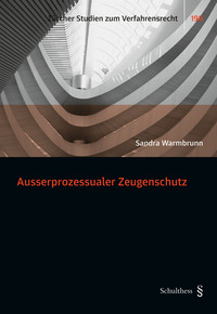 Vorderes Coverbild Ausserprozessualer Zeugenschutz