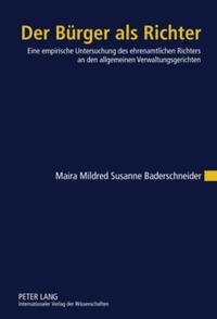 Vorderes Coverbild Der Bürger als Richter