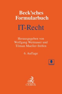 Vorderes Coverbild Beck'sches Formularbuch IT-Recht