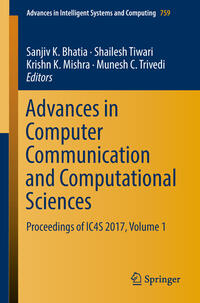Vorderes Coverbild Advances in Computer Communication and Computational Sciences