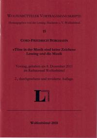 Vorderes Coverbild "Töne in der Musik sind keine Zeichen". Lessing und die Musik.