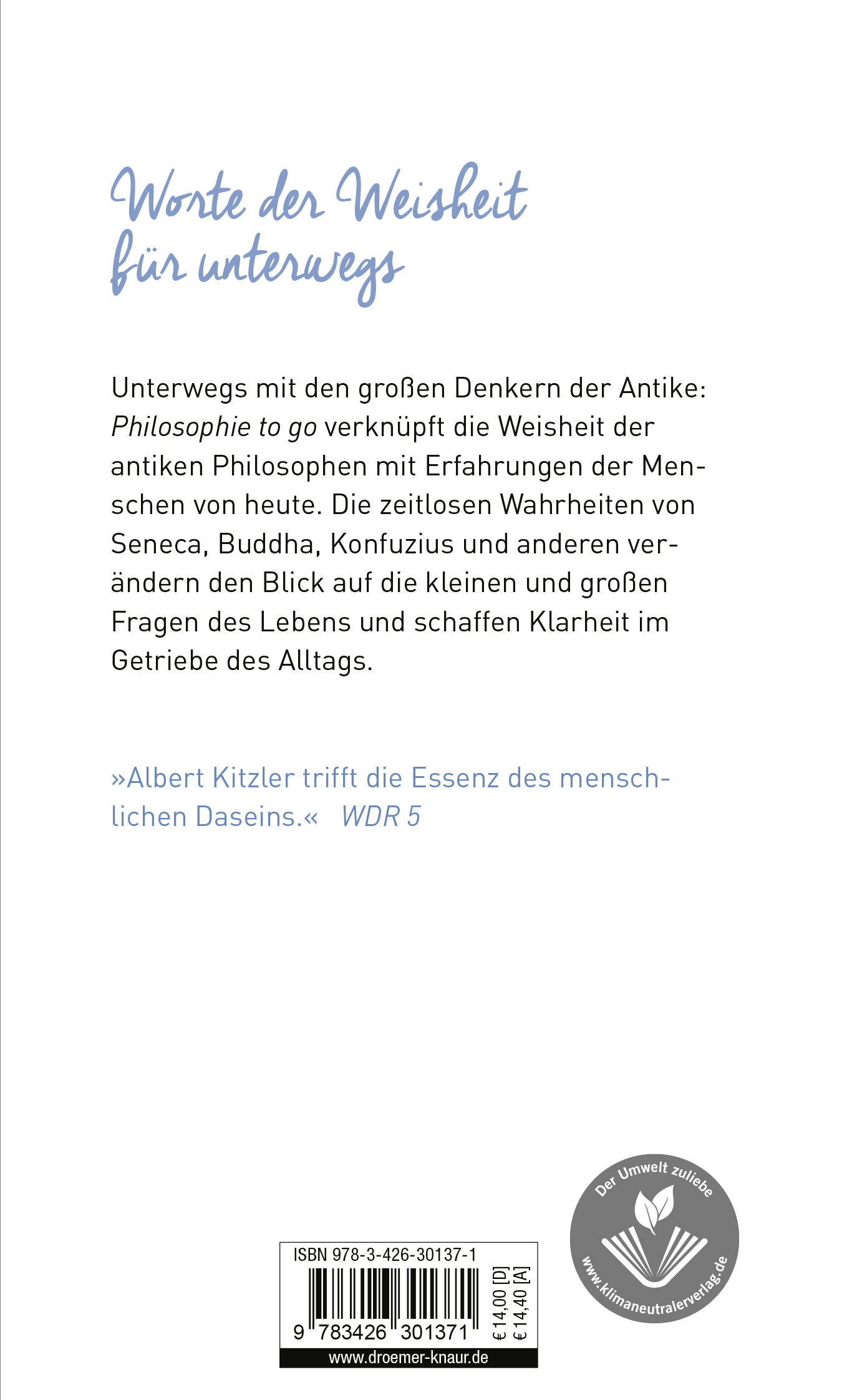Rückseitencover Philosophie to go