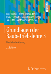 Vorderes Coverbild Grundlagen der Baubetriebslehre 3