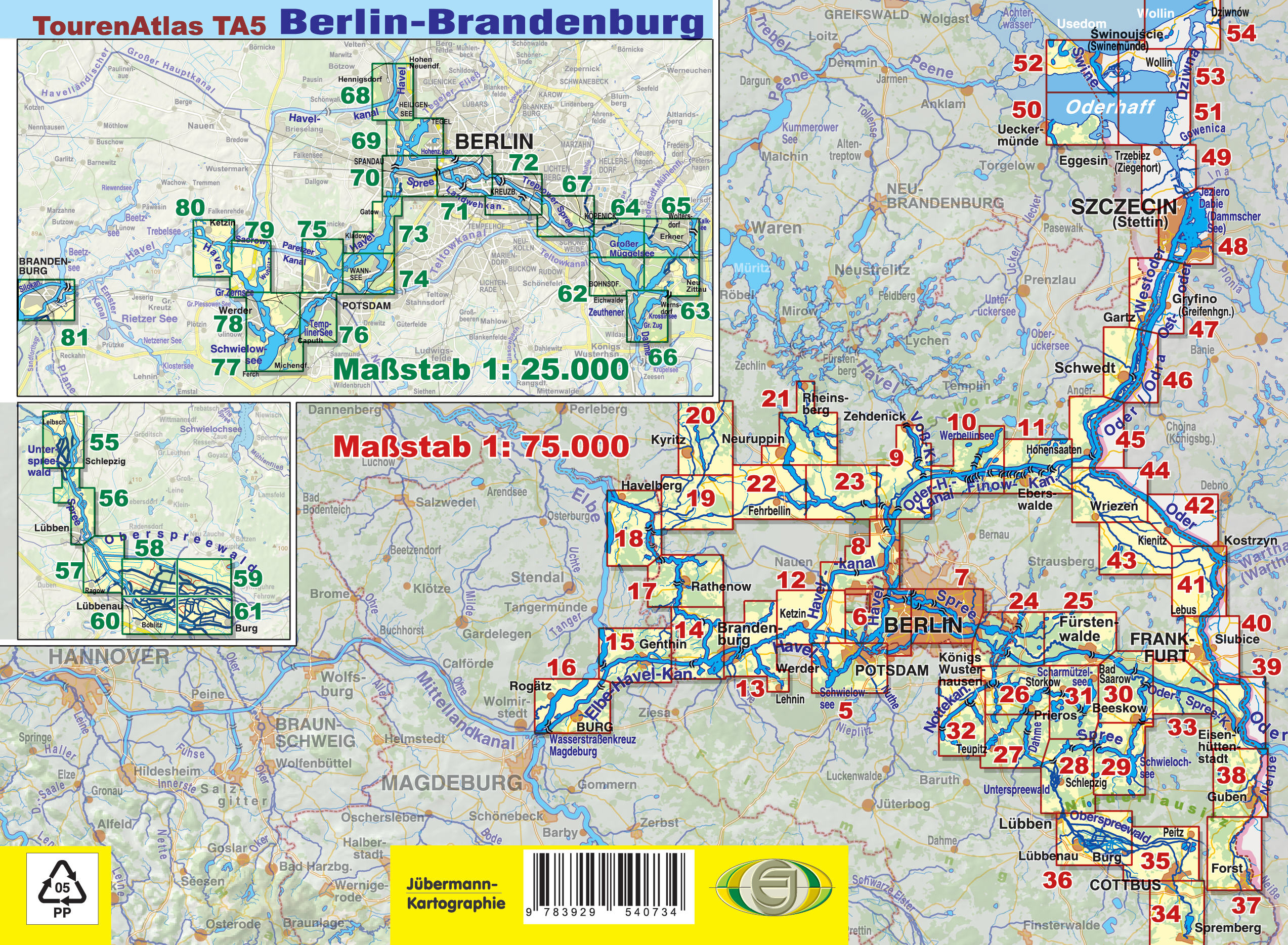 Rückseitencover TourenAtlas TA5 Berlin-Brandenburg