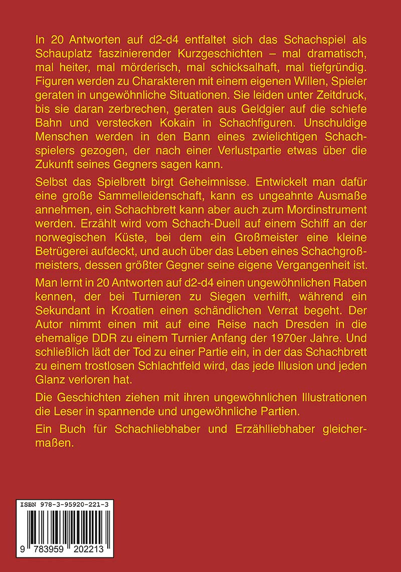 Rückseitencover 20 Antworten auf d2-d4