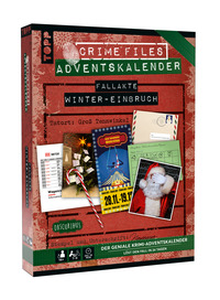 Vorderes Coverbild Crime Files – Fallakte: Winter-Einbruch. Der geniale Krimi-Adventskalender