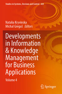 Vorderes Coverbild Developments in Information & Knowledge Management for Business Applications