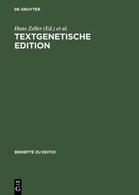 Vorderes Coverbild Textgenetische Edition