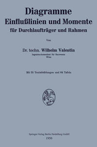 Vorderes Coverbild Diagramme Einflußlinien und Momente für Durchlaufträger und Rahmen