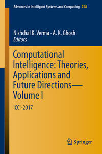Vorderes Coverbild Computational Intelligence: Theories, Applications and Future Directions - Volume I