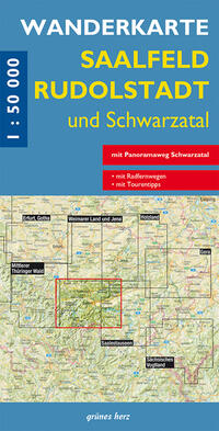 Vorderes Coverbild Wanderkarte Saalfeld, Rudolstadt und Schwarzatal