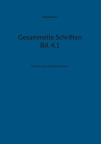 Vorderes Coverbild Gesammelte Schriften Bd. 4.1