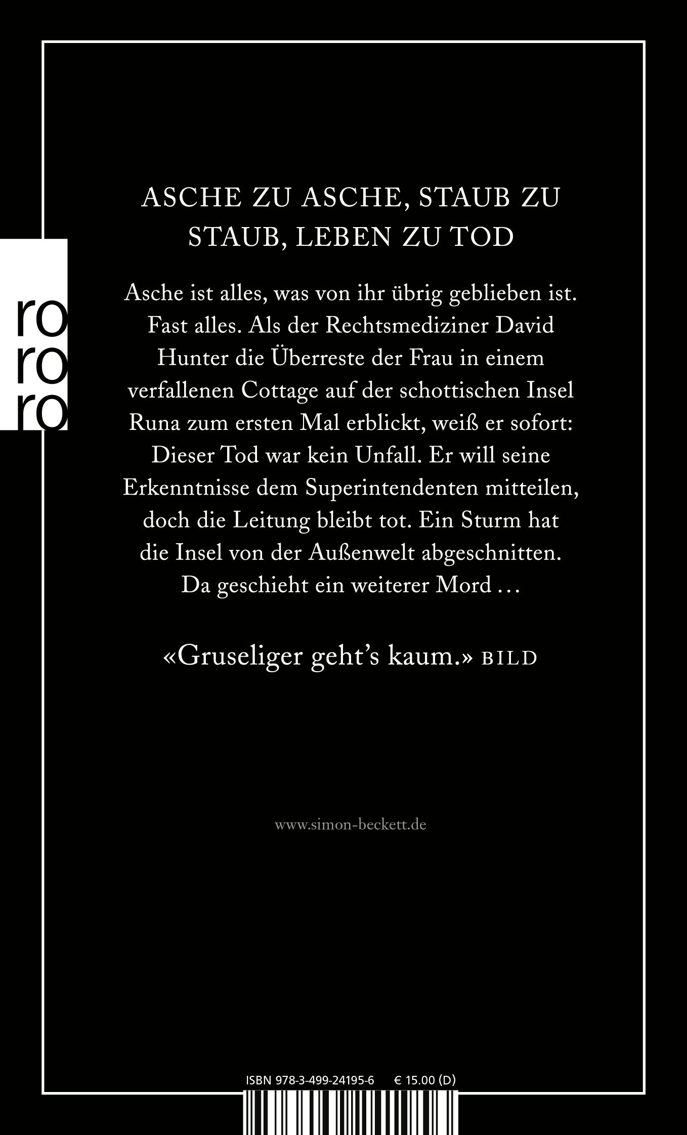 Rückseitencover Kalte Asche