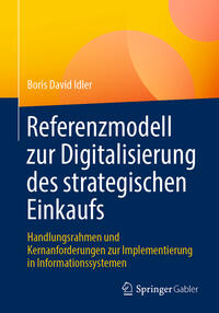 Vorderes Coverbild Referenzmodell zur Digitalisierung des strategischen Einkaufs