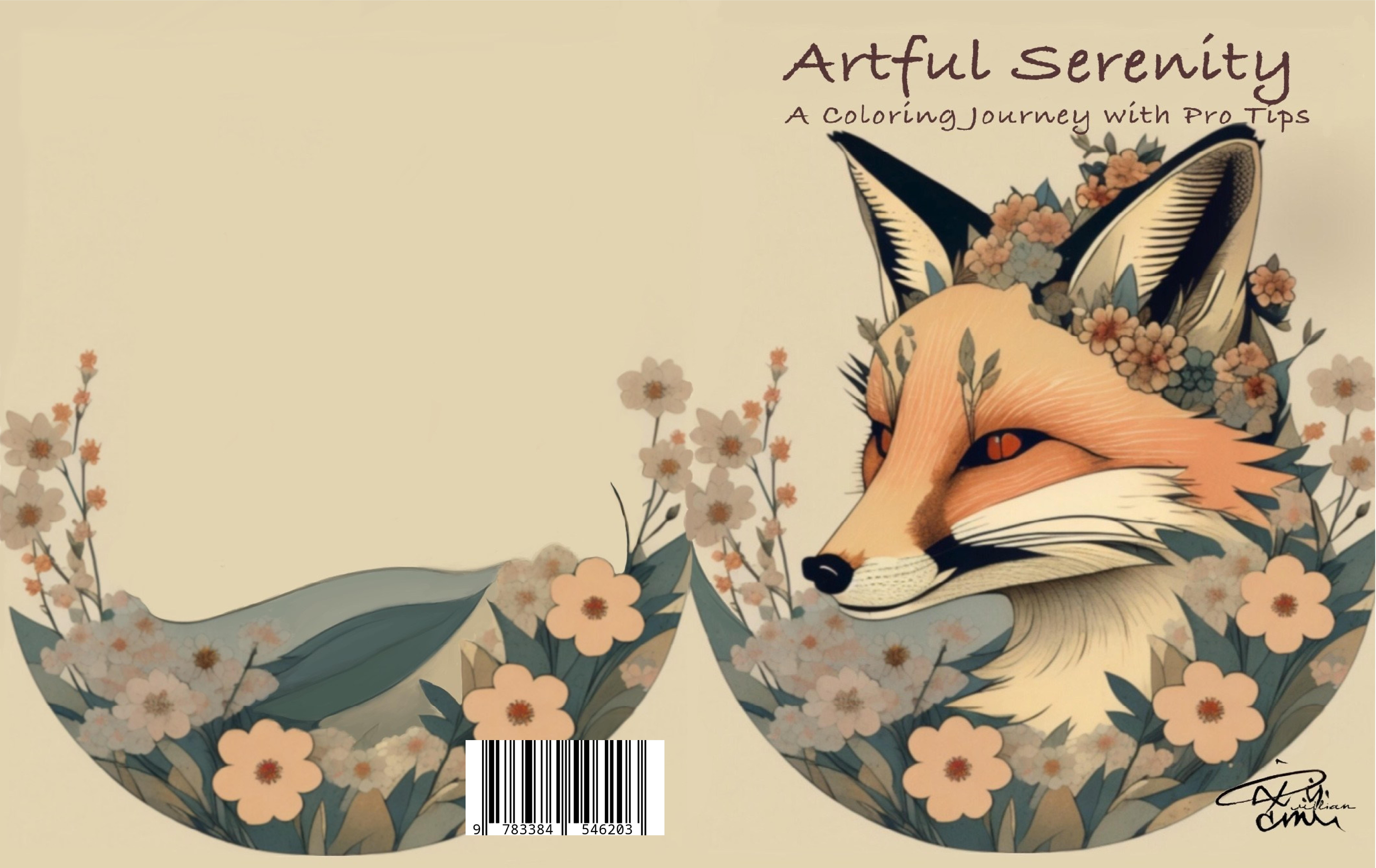 Gesamtes Coverbild Coloring Book Artful Serenity