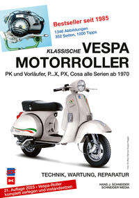 Vorderes Coverbild Klassische Vespa Motorroller