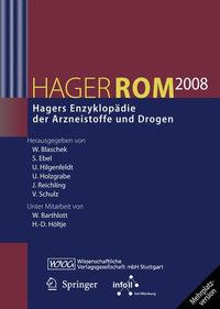 Vorderes Coverbild HagerROM 2008. Hagers Enzyklopädie der Arzneistoffe und Drogen
