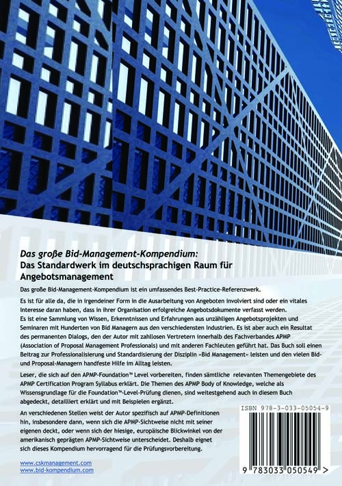Rückseitencover Das große Bid-Management-Kompendium
