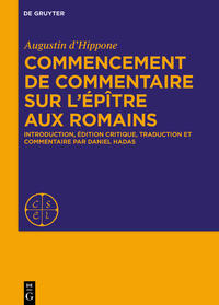 Vorderes Coverbild Commencement de commentaire sur l’épître aux Romains