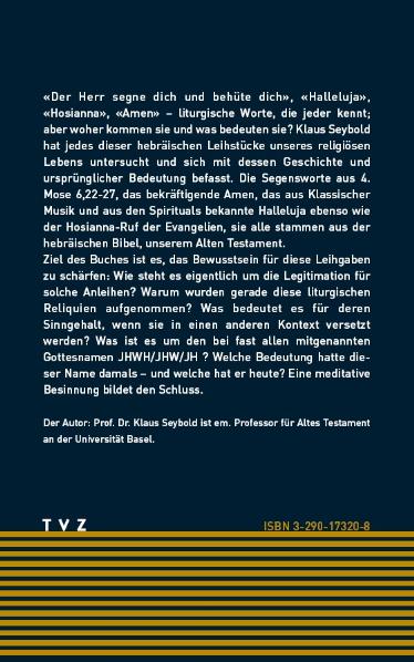 Rückseitencover Der Segen