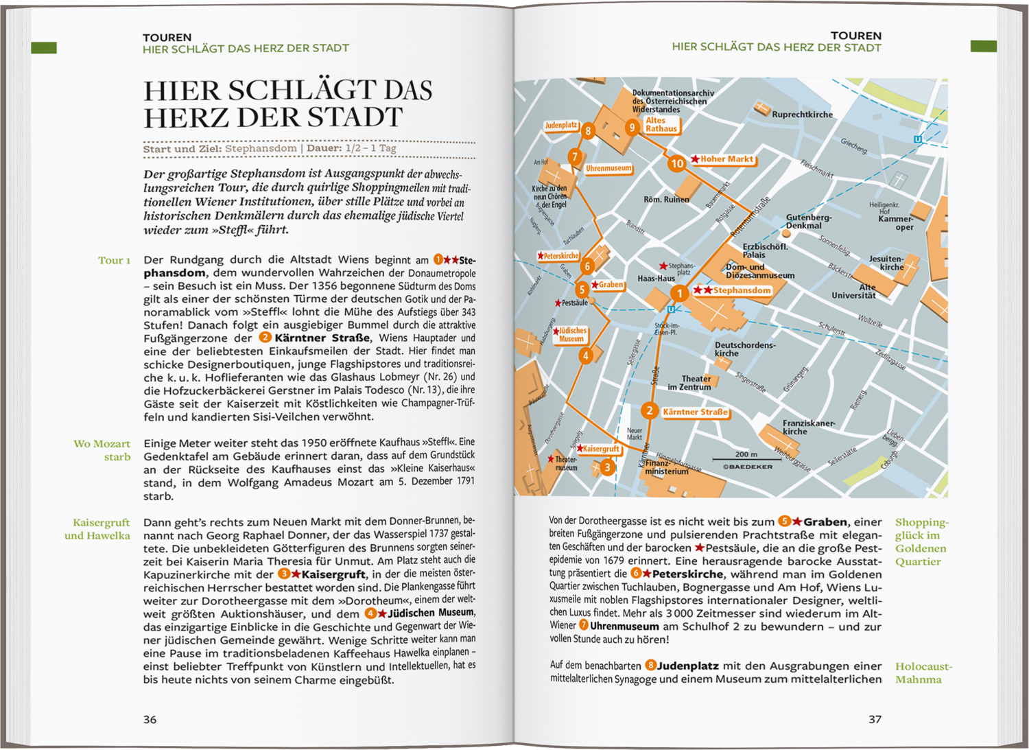 Beispielinhalt (Bild) Baedeker Reiseführer Wien