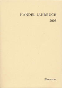 Vorderes Coverbild Händel-Jahrbuch / Händel-Jahrbuch