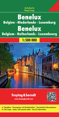 Vorderes Coverbild Benelux, Autokarte 1:500.000