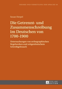 Vorderes Coverbild Die Getrennt- und Zusammenschreibung im Deutschen von 1700–1900
