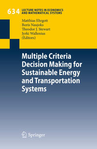 Vorderes Coverbild Multiple Criteria Decision Making for Sustainable Energy and Transportation Systems