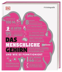 Vorderes Coverbild #dkinfografik. Das menschliche Gehirn und wie es funktioniert