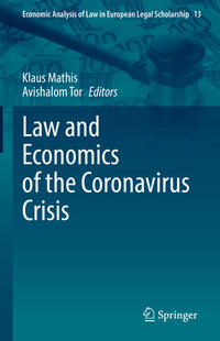 Vorderes Coverbild Law and Economics of the Coronavirus Crisis