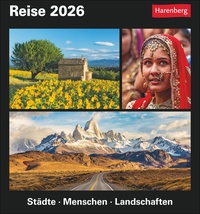 Vorderes Coverbild Reise Tagesabreißkalender 2026 - Kulturkalender - Städte, Menschen, Landschaften