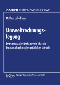 Vorderes Coverbild Umweltrechnungslegung