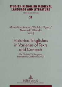 Vorderes Coverbild Historical Englishes in Varieties of Texts and Contexts