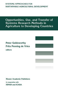 Vorderes Coverbild Opportunities, use, and transfer of systems research methods in agriculture to developing countries