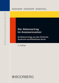 Vorderes Coverbild Der Aktenvortrag im Assessorexamen