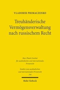 Vorderes Coverbild Treuhänderische Vermögensverwaltung nach russischem Recht