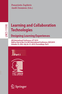 Vorderes Coverbild Learning and Collaboration Technologies. Designing Learning Experiences