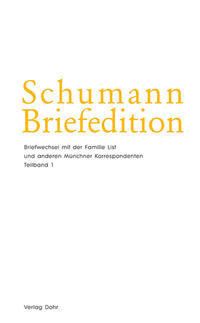 Vorderes Coverbild Schumann-Briefedition / Schumann-Briefedition II.8