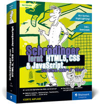 Vorderes Coverbild Schrödinger lernt HTML5, CSS und JavaScript