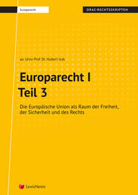 Vorderes Coverbild Europarecht I – Teil 3 (Skriptum)